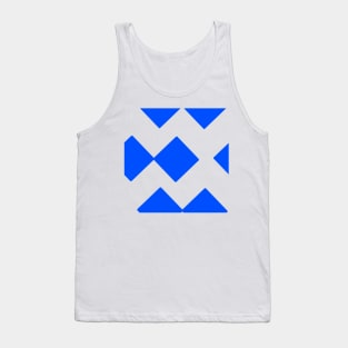 Blue Diamond Squares Tank Top